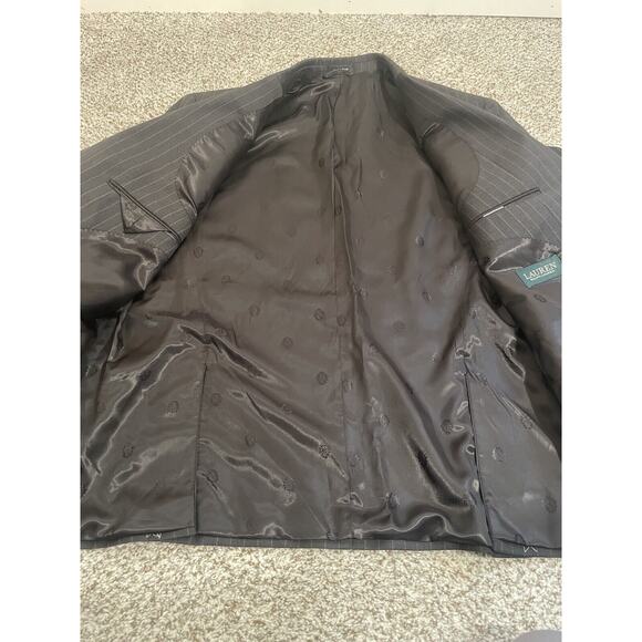 $699 NWT RALPH LAUREN ULTRAFLEX PINSTRIPE BLACK SUIT JACKET MEN’S 46R - Picture 10 of 14